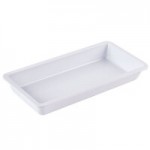 GET ML-72-W Milano 2 Qt. White Round Melamine Bowl - 12/Case