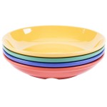 GET B-925-MIX Diamond Mardi Gras 1.1 Qt. Melamine Bowl, Assorted Colors - 12/Case
