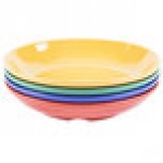GET B-925-MIX Diamond Mardi Gras 1.1 Qt. Melamine Bowl, Assorted Colors - 12/Case