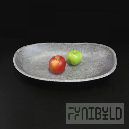 Elite Global Solutions M1693OV-CO Basalt 2.8 Qt. Oval Coal Melamine Serving Bowl