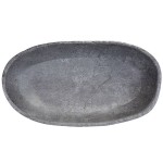 Elite Global Solutions M1693OV-CO Basalt 2.8 Qt. Oval Coal Melamine Serving Bowl