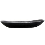 Elite Global Solutions M1693OV-CO Basalt 2.8 Qt. Oval Coal Melamine Serving Bowl