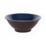 Elite Global Solutions D1007RR-LAP/CH Durango 24 oz. Lapis and Chocolate Round Two-Tone Melamine Bowl - 6/Case