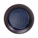 Elite Global Solutions D1007RR-LAP/CH Durango 24 oz. Lapis and Chocolate Round Two-Tone Melamine Bowl - 6/Case