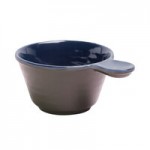Elite Global Solutions D1007RR-LAP/CH Durango 24 oz. Lapis and Chocolate Round Two-Tone Melamine Bowl - 6/Case