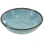 Elite Global Solutions DB51M Mojave Vintage California 10 oz. Gray Small Round Crackle Bowl - 6/Case