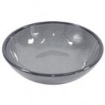 Elite Global Solutions DB51M Mojave Vintage California 10 oz. Gray Small Round Crackle Bowl - 6/Case