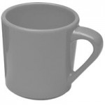 Elite Global Solutions DB51M Mojave Vintage California 10 oz. Gray Small Round Crackle Bowl - 6/Case