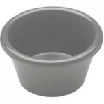 Elite Global Solutions DB51M Mojave Vintage California 10 oz. Gray Small Round Crackle Bowl - 6/Case