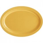 Acopa Foundations 8 oz. Yellow Wide Rim Melamine Salad Bowl - 12/Pack
