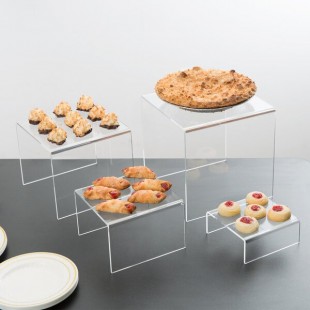 American Metalcraft CRS2 Set of Four Clear Acrylic Riser