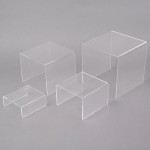 American Metalcraft CRS2 Set of Four Clear Acrylic Riser