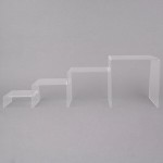 American Metalcraft CRS2 Set of Four Clear Acrylic Riser