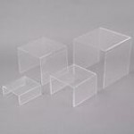 American Metalcraft CRS2 Set of Four Clear Acrylic Riser