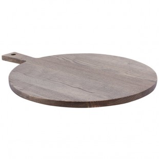 TableCraft ASHR1814 Gray Ashwood Round Paddle Display Board - 14