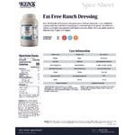 Ken's Foods Fat-Free Ranch Dressing 1 Gallon - 4/Case Ken's Foods Fat-Free Ranch Dressing 1 Gallon - 4/Case