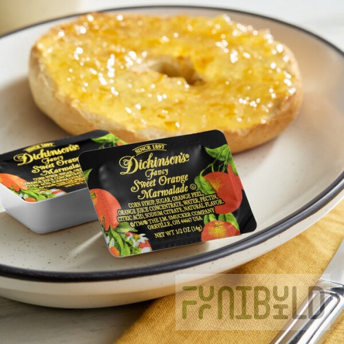 Dickinson's Pure Fancy Sweet Orange Marmalade .5 oz. Portion Cups - 200/Case