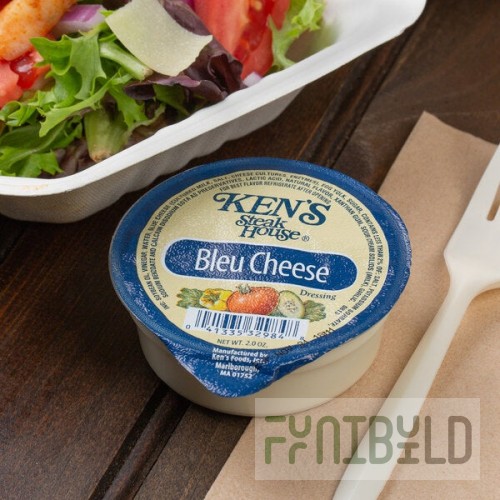 Ken's Foods 2 oz. Bleu Cheese Dressing Cup - 72/Case