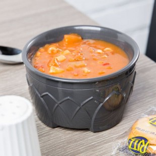 Dinex DX530044 Fenwick 9 oz. Graphite Gray Insulated Bowl - 48/Case Dinex DX530044 Fenwick 9 oz. Graphite Gray Insulated Bowl - 48/Case