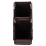 Vollrath 4840-01 Traex® Brown Self-Serve Condiment Bin Stand Set with 2-Tier Stand and 8
