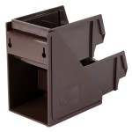 Vollrath 4840-01 Traex® Brown Self-Serve Condiment Bin Stand Set with 2-Tier Stand and 8