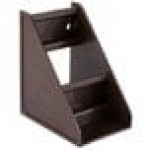 Vollrath 4840-01 Traex® Brown Self-Serve Condiment Bin Stand Set with 2-Tier Stand and 8