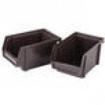 Vollrath 4840-01 Traex® Brown Self-Serve Condiment Bin Stand Set with 2-Tier Stand and 8