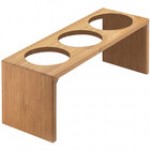 Cal-Mil 1425-3-60 Bamboo 3-Cylinder Horizontal Flatware / Condiment Display Cal-Mil 1425-3-60 Bamboo 3-Cylinder Horizontal Flatware / Condiment Display
