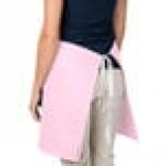 Intedge Pink Poly-Cotton 4-Way Waist Apron - 38