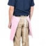 Intedge Pink Poly-Cotton 4-Way Waist Apron - 38
