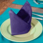 Intedge Purple 65/35 Polycotton Blend Cloth Napkins, 22