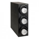 Dispense-Rite Black Polystyrene 2-Section Countertop Lid / Cup Dispensing Cabinet LID2-S2-2BT Dispense-Rite Black Polystyrene 2-Section Countertop Lid / Cup Dispensing Cabinet LID2-S2-2BT