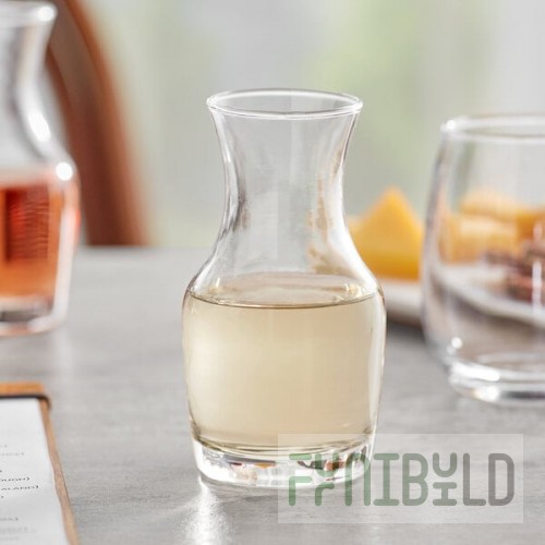 Acopa 6 oz. Customizable Glass Carafe - 12/Case