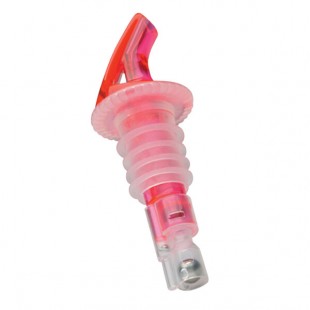 Precision Pours 100 WR 1 oz. Watermelon Red Measured Liquor Pourer - 12/Pack Precision Pours 100 WR 1 oz. Watermelon Red Measured Liquor Pourer - 12/Pack