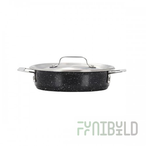 Bon Chef 60022GALAXY Cucina 1.75 Qt. Galaxy Stainless Steel Induction Casserole with Lid