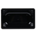 Vollrath 8042420 Super Pan® 1/4 Size Black Polycarbonate Food Pan - 2 1/2