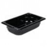 Vollrath 8042420 Super Pan® 1/4 Size Black Polycarbonate Food Pan - 2 1/2