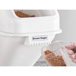 Baker's Lane Set of (3) 6.3 Gallon / 100 Cup Ingredient Shelf Bins with 6 Label Sheets