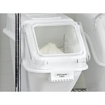Baker's Lane Set of (3) 6.3 Gallon / 100 Cup Ingredient Shelf Bins with 6 Label Sheets