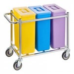 Baker's Lane Set of (3) 6.3 Gallon / 100 Cup Ingredient Shelf Bins with 6 Label Sheets