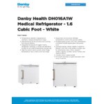 Danby DH016A1W Health 1.6 Cu. Ft. White Solid Door Reach-In Medical Refrigerator