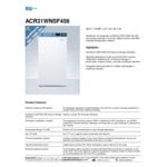 Summit Appliance ACR31WNSF456 EQTemp ACR Series 3.17 Cu. Ft. White / Blue Undercounter Reach-In Medical Refrigerator with Temperature-Monitored Vaccine Storage - 115V