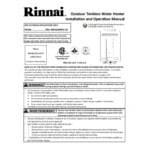 Scratch and Dent Rinnai V53DeP Liquid Propane Wall-Mounted Outdoor Tankless Water Heater - 120V, 120,000 BTU, 5.3 GPM Scratch and Dent Rinnai V53DeP Liquid Propane Wall-Mounted Outdoor Tankless Water Heater - 120V, 120,000 BTU, 5.3 GPM