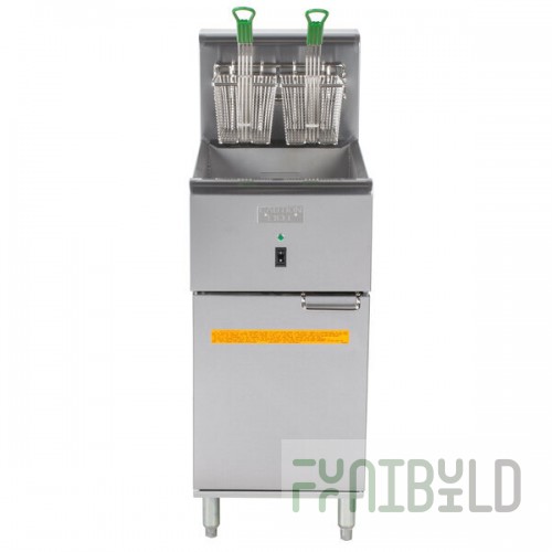 Scratch and Dent Dean by Frymaster SR114E Super Runner Economy 40 lb. Electric Floor Fryer - 240V, 1 Phase