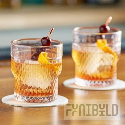 Acopa Rivulet 9.5 oz. Stackable Rocks / Old Fashioned Glass - 12/Pack