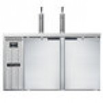 Continental Refrigerator KC59-N-SS Double Tap Kegerator Beer Dispenser - Stainless Steel, (3) 1/2 Keg Capacity