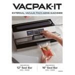 VacPak-It VME12SS Stainless Steel External Vacuum Packaging Machine with 12 VacPak-It VME12SS Stainless Steel External Vacuum Packaging Machine with 12