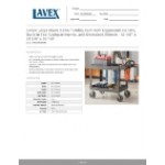 Lavex Large Black 2-Shelf Utility Cart with Ergonomic Handle, Built-In Tool Compartments, and Oversized Wheels - 43 1/8 Lavex Large Black 2-Shelf Utility Cart with Ergonomic Handle, Built-In Tool Compartments, and Oversized Wheels - 43 1/8