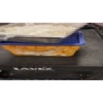 Lavex Large Black 2-Shelf Utility Cart with Ergonomic Handle, Built-In Tool Compartments, and Oversized Wheels - 43 1/8 Lavex Large Black 2-Shelf Utility Cart with Ergonomic Handle, Built-In Tool Compartments, and Oversized Wheels - 43 1/8