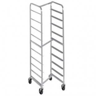 Channel 404SN 10 Pan End Load Stainless Steel Nesting Bun / Sheet Pan Rack - Assembled